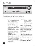 Preview for 42 page of Arcam DiVA AVR100 Handbook