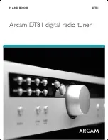Preview for 1 page of Arcam DiVA DT81 Handbook
