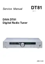 Arcam DiVA DT81 Service Manual предпросмотр