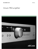 Preview for 1 page of Arcam DiVA P80 Manual