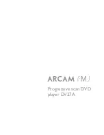 Arcam DV27A Handbook preview