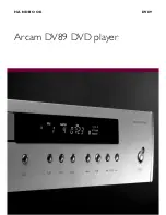 Arcam DV89 Handbook предпросмотр