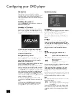 Предварительный просмотр 6 страницы Arcam DV89 Handbook