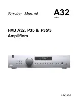 Preview for 1 page of Arcam FMJ A32 Service Manual