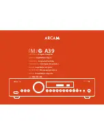 Arcam FMJ A39 Handbook preview