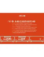 Предварительный просмотр 1 страницы Arcam FMJ A49 Handbook