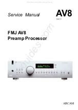 Preview for 1 page of Arcam FMJ AV8 Service Manual