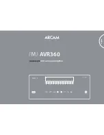 Arcam fmj AVR360 User Manual предпросмотр