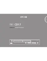 Preview for 3 page of Arcam FMJ CD17 Handbook