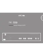 Preview for 3 page of Arcam fmj D33 Handbook