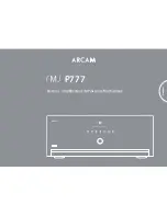 Preview for 13 page of Arcam FMJ P777 Handbook