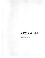 Preview for 1 page of Arcam FMJ T21 Handbook