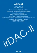 Preview for 1 page of Arcam irDAC-II Connections And Quickstart Manual