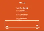 Arcam P429 Handbook preview