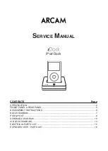 Arcam RDOCK Service Manual предпросмотр