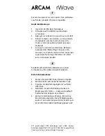 Preview for 2 page of Arcam RWAVE (French) Guía De Inicio Rápido