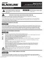 Arcan BLACKLINE SAJ35TB Quick Start Manual preview