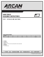 Preview for 1 page of Arcan CP201 Assembly Instructions Manual