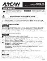 Arcan XL3000 Manual preview