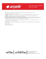 Предварительный просмотр 33 страницы arcelik 09325 User Manual