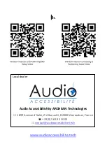 Предварительный просмотр 16 страницы ARCHEAN Audio Accessibilite DCSTS-K072 Installation & User Manual