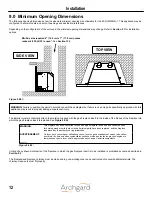 Preview for 12 page of Archgard 22-DVIE22LN-1 Installation, Operation And Maintenance Manual