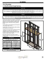 Предварительный просмотр 31 страницы Archgard 340000 Installation, Operation And Maintenance Manual