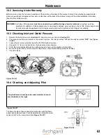 Предварительный просмотр 63 страницы Archgard 340000 Installation, Operation And Maintenance Manual