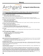 Предварительный просмотр 74 страницы Archgard 37-DVTE30LN-1 Installation, Operation And Maintenance Manual