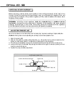 Предварительный просмотр 31 страницы Archgard 40-dvi40n Optima 40 - SB Installation, Operation And Maintenance Manual