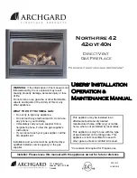 Archgard Northfire 42 Installation, Operation & Maintenance Manual предпросмотр