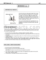 Предварительный просмотр 27 страницы Archgard Optima 20-1 Users Installation Operation & Maintenance Manual