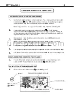 Предварительный просмотр 17 страницы Archgard OPTIMA 30 - 1 User'S Installation, Operation And Maintenance Manual