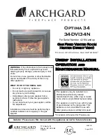 Archgard Optima 34 34-DVI34N User'S Installation, Operation And Maintenance Manual предпросмотр