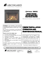 Archgard Optima 3600 Installation & Operation Manual preview