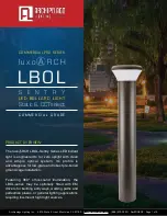 ARCHIPELAGO LIGHTING luxoARCH LBOL SENTRY Series Manual предпросмотр