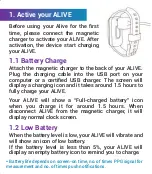 Предварительный просмотр 4 страницы Archon ALIVE AA-01 User Manual