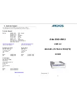 Preview for 9 page of Archos 101669 User Manual