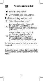 Preview for 12 page of Archos Access 50S Quick Start Manual