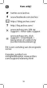 Preview for 18 page of Archos Access 50S Quick Start Manual