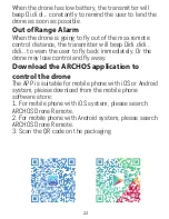 Preview for 22 page of Archos Drone VR User Manual