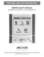 Archos Gmini 200 Series (Dutch) Gebruikershandleiding предпросмотр