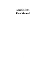 Preview for 1 page of Archos MW13-1301 User Manual