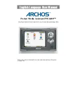 Preview for 1 page of Archos PMA 400 User Manual