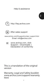 Preview for 6 page of Archos T70 Quick Start Manual