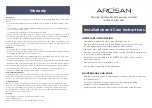 Preview for 1 page of Arcisan Synergii SY01240 Installation And Care Instructions