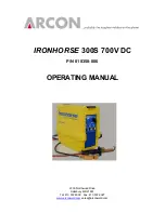 Arcon IRONHORSE 300S Operating Instructions Manual preview