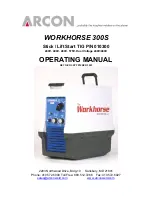 Предварительный просмотр 1 страницы Arcon WORKHORSE 300S Operating Manual