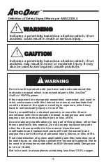 Preview for 2 page of ArcOne AIRPLUS User Instruction Manual