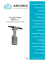 Arconic 2012 Instruction Manual preview